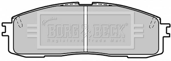 BORG & BECK Комплект тормозных колодок, дисковый тормоз BBP1203